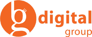 Orange logo with a stylized lowercase 