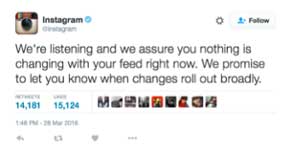 Instagram Announcement